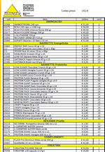 Listino prezzi Inkospor